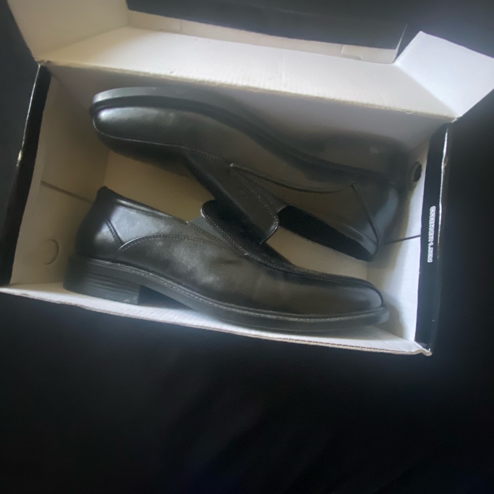 Black loafers